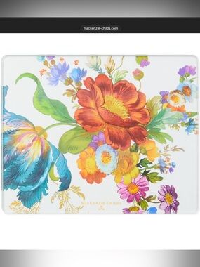 Mackenzie-Childs Flower Market Glass Cutting Board